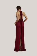  Hesperus Blouson Scoop Neck Silk Floor Length Dress for women, from POEM, The Viet Concept 