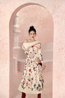 L'ALLÉE • Elegant Letter Floral Print Dress