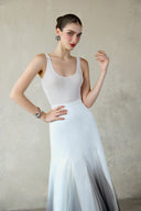 Lita Crystal Ombre Mesh Bodysuit & Maxi Skirt Set for women, from DANG PHONG DESIGNER, The Viet Concept
