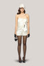  White Cameron Strapless Twisted Organza Top for women, from Das La Vie, The Viet Concept 