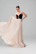 Liz Lace-Up Velvet Silk Evening Gown for women, from DANG PHONG DESIGNER, The Viet Concept