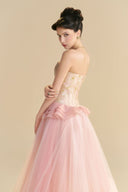 LINH PHUNG • Floriade Strapless Rococo Floral Brocade Midi Dress