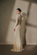 ARTI APPAREL • Aveline Lace-Embellished Jersey Maxi Dress