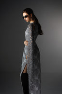 Murmur Asymmetric Glitter Jacquard Dress for women, from SORAMAME, The Viet Concept
