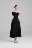 Off Shoulder Sides Puffy Dress for women, from GVLUX, The Viet Concept 
