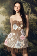 LINH PHUNG • Arbella Sculpted A-Line Corset Mini Dress