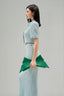 Jewel Cropped Collared Neck Wool Shirt for women, from Lam Khue, The Viet Concept 