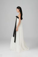 Doux Pleated Maxi Dress for women, from Guyehi Studio, The Viet Concept 