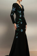 Zanbaq Crystal-Embellished Crepe Mermaid Evening Gown for women, from 21SIX, The Viet Concept