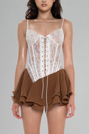 White Mie Mini Dress for women, from Huelley Rose, The Viet Concept 