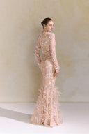 Heli Ostrich Feather Lace Couture Dress for women, from ARTI, The Viet Concept 