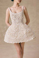 Blossomme 3D Floral Organic Lace Mini Dress With Shorts for women, from VONTIER DE MONTIER, The Viet Concept