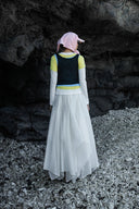 Celestia Jellyfish Asymmetric Organza Maxi Skirt for women, from CAOSTU, The Viet Concept
