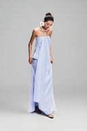 Light Blue Alexa Drapped Maxi for women, from Pham Studio, The Viet Concept 