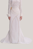  White Tayce Skirt for women, from Jenny K Tran, The Viet Concept 3 