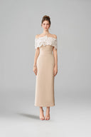 Florentia Embellished Butterfly Lace Off-Shoulder Evening Gown for women, from CALISTA, The Viet Concept