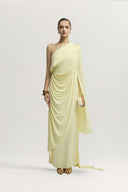 Bollington Dress Draped Braid Jersey Gown for women, from JENNY K TRAN, The Viet Concept 