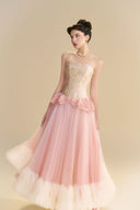 LINH PHUNG • Floriade Strapless Rococo Floral Brocade Midi Dress