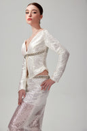 Esther Crystal Embellished Sequin Set for women, from DANG PHONG DESIGNER, The Viet Concept