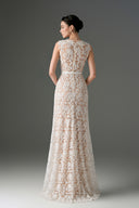 IHF STUDIO • Botanical Cascade Floral Lace A-Line Evening Gown