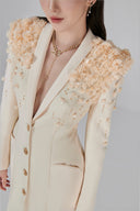 L'ALLÉE • Ines Deep V Ivory Gown
