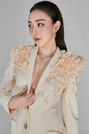 L'ALLÉE • Ines Deep V Ivory Gown