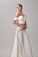 Celine Sculpted Bustier Top & Tailored Pants Set for women, from DANG PHONG DESIGNER, The Viet Concept