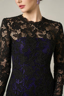 Luxury Long Sleeves Guipure Lace Mermaid Gown With Pleated Hem for women, from IHF ATELIER, The Viet Concept 