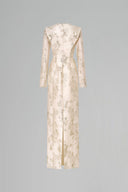 MARGÉE ATELIER • Velune Couture V-Neck Taffeta Silk Evening Gown