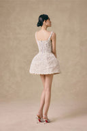 Blossomme 3D Floral Organic Lace Mini Dress With Shorts for women, from VONTIER DE MONTIER, The Viet Concept