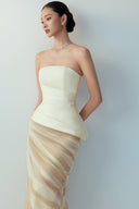 BYDI • Sela Ombre Taffeta & Mesh Mermaid Evening Gown