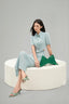 Jewel Cropped Collared Neck Wool Shirt for women, from Lam Khue, The Viet Concept 