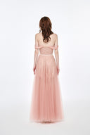 LUCILLA • Cora Off-Shoulder Lace & Tulle A-Line Evening Gown