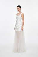 JOSÉPHINE • Lavish Embellished Mesh Gown - The Viet Concept