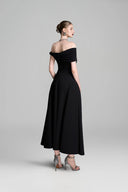 Off Shoulder Sides Puffy Dress for women, from GVLUX, The Viet Concept 