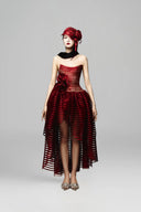 Halona Étoile Open-Shoulder Mesh Ball Gown Midi Dress for women, from DAS LA VIE, The Viet Concept 