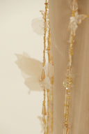 HAYTAN • Nude Crystal-Embellished Abaya