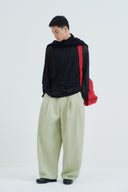 Black Eudon Pleated Knit T-Shirt for men, from AIN, The Nam Concept 