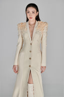 L'ALLÉE • Ines Deep V Ivory Gown