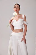 Celine Sculpted Bustier Top & Tailored Pants Set for women, from DANG PHONG DESIGNER, The Viet Concept