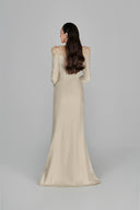 L'ALLÉE • Ines Deep V Ivory Gown
