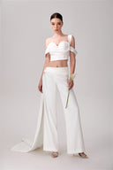 Celine Sculpted Bustier Top & Tailored Pants Set for women, from DANG PHONG DESIGNER, The Viet Concept