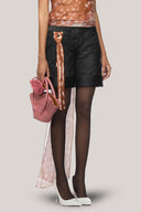 Carroll Straight Front Zipper Poly Organza Mini Shorts for women, from Das La Vie, The Viet Concept 