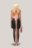 Carroll Bodycon Turtle Neck Organza Top for women, from Das La Vie, The Viet concept 