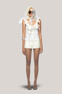 Mullins Bodycon Flower Applique Spandex Top for women, from Das La Vie, The Viet Concept 