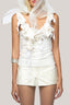 Mullins Bodycon Flower Applique Spandex Top for women, from Das La Vie, The Viet Concept 