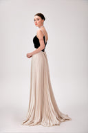 Liz Lace-Up Velvet Silk Evening Gown for women, from DANG PHONG DESIGNER, The Viet Concept