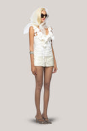 Mullins Bodycon Flower Applique Spandex Top for women, from Das La Vie, The Viet Concept 
