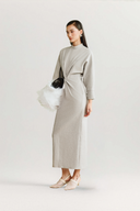 WHITE PLAN • Gray Verona Midi Dress