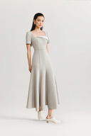 Gray Gevena Midi Dress for women, from WHITE PLAN, The Viet Concept 